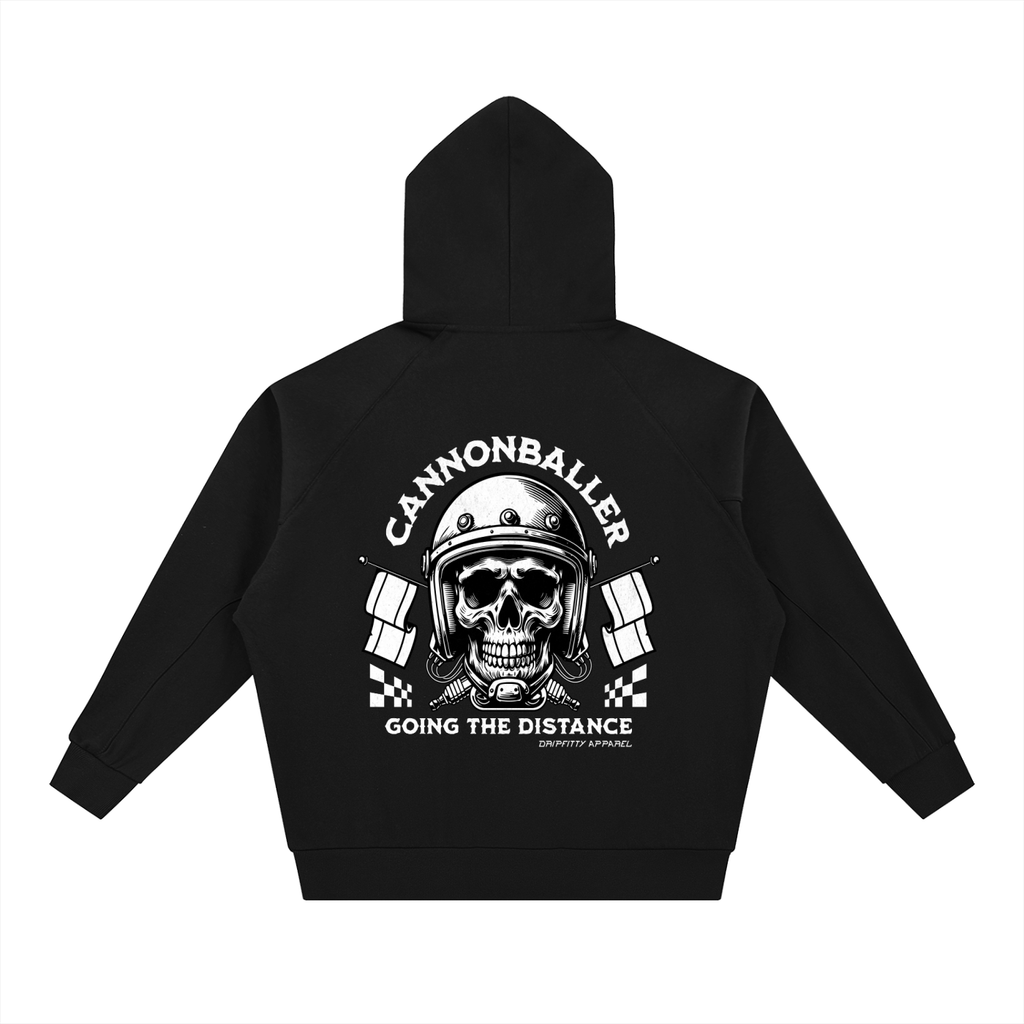 Cannonballer 2 - Dolman Sleeve Zip-Through Fleece  Hoodie