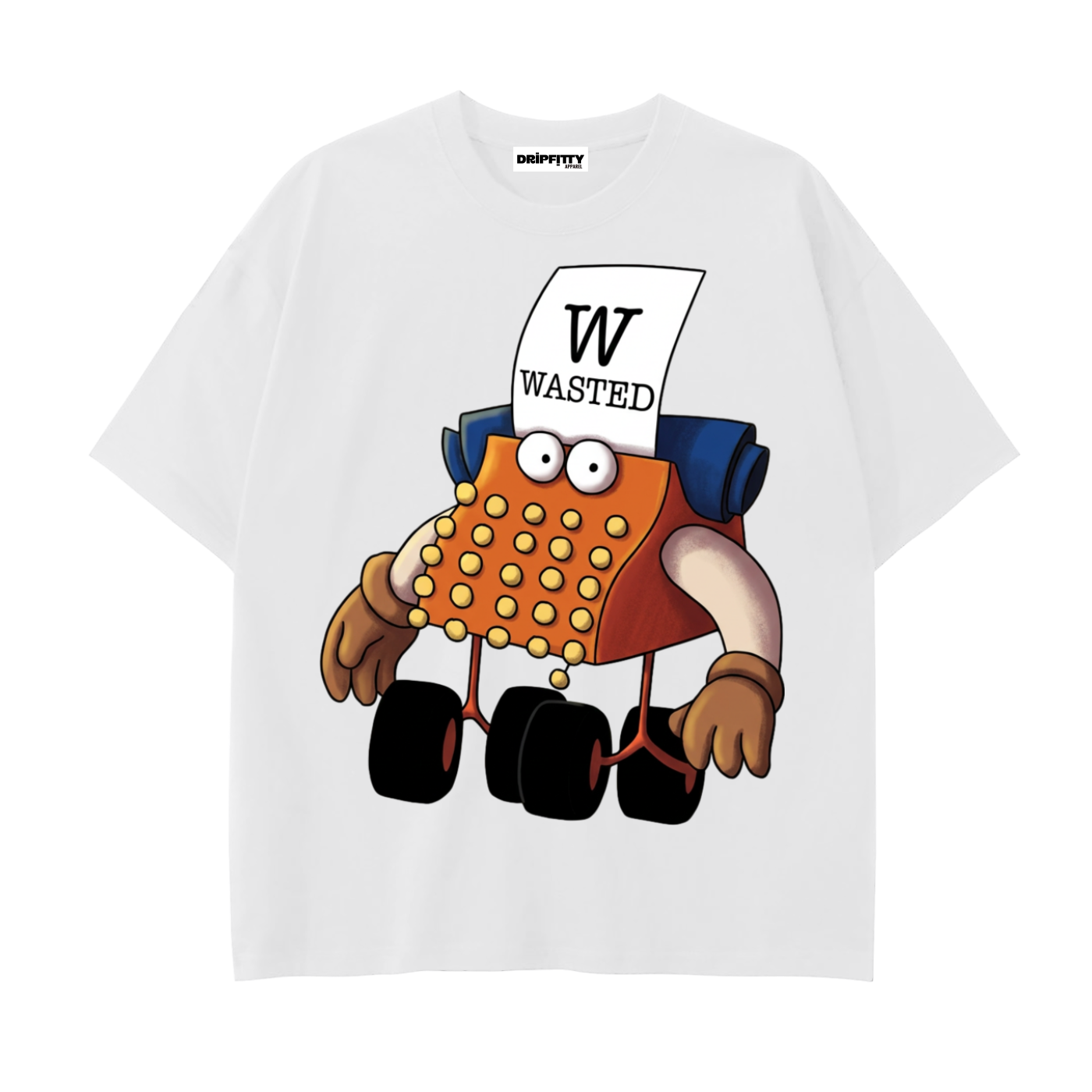 "W" for Wasted - Drop Shoulder Cotton T-Shirt