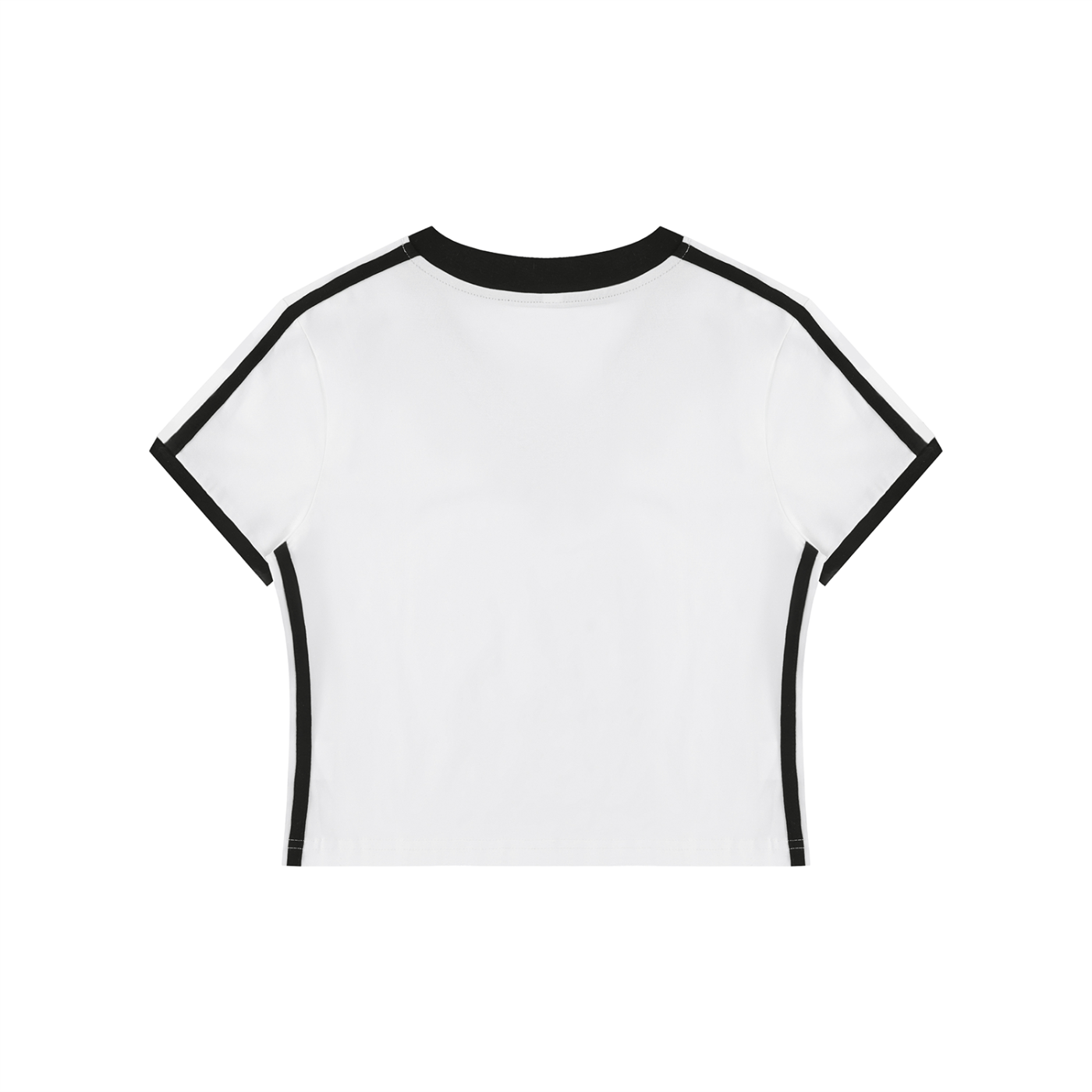 Retro Rewinder - Women's Retro Binding V-Neck Crop T-Shirt