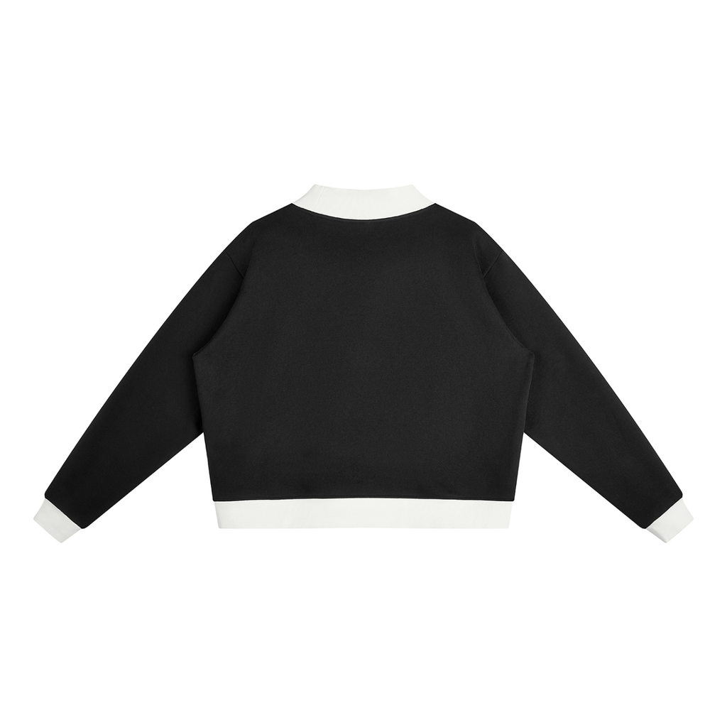 With Da Crew - Women’s Mock Neck Crewneck Sweatshirt