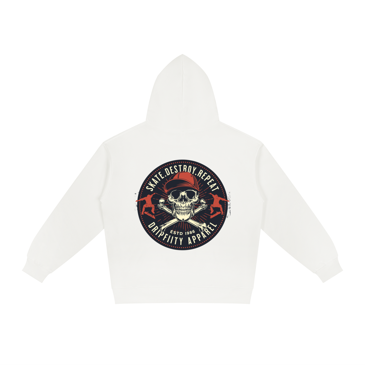 Skate.Destroy.Repeat - Relaxed Fit Hoodie