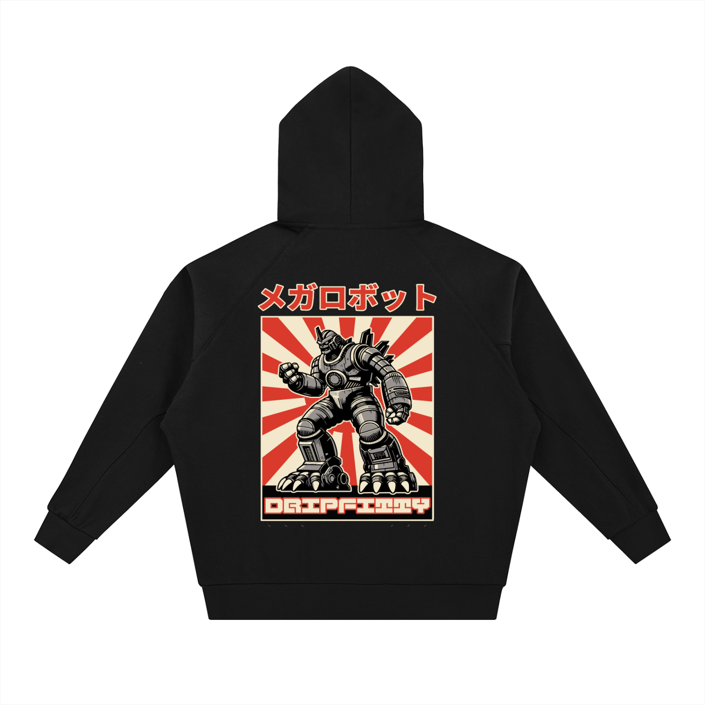 Rozilla - Dolman Sleeve Zip-Through Fleece  Hoodie