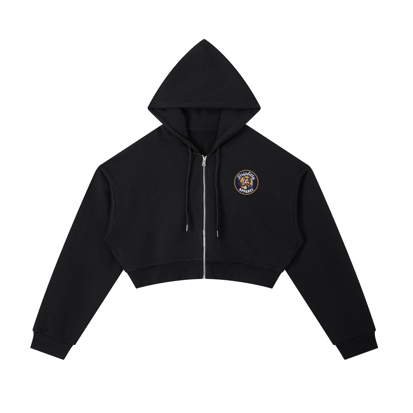 Poppin Fresh - Essential Cropped Zip-Up Hoodie