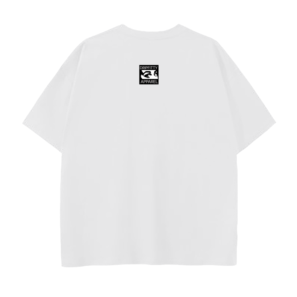 King Kitty - Drop Shoulder Cotton T-Shirt