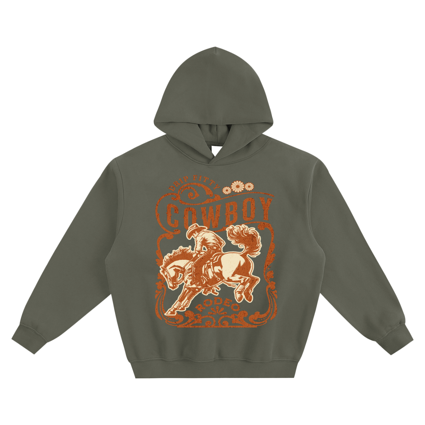 The Cowboy Rodeo - Fleeced Boxy Hoodie