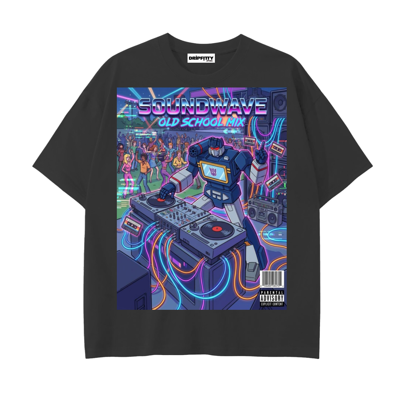 Sound Waves Vol 1 - Drop Shoulder Cotton T-Shirt