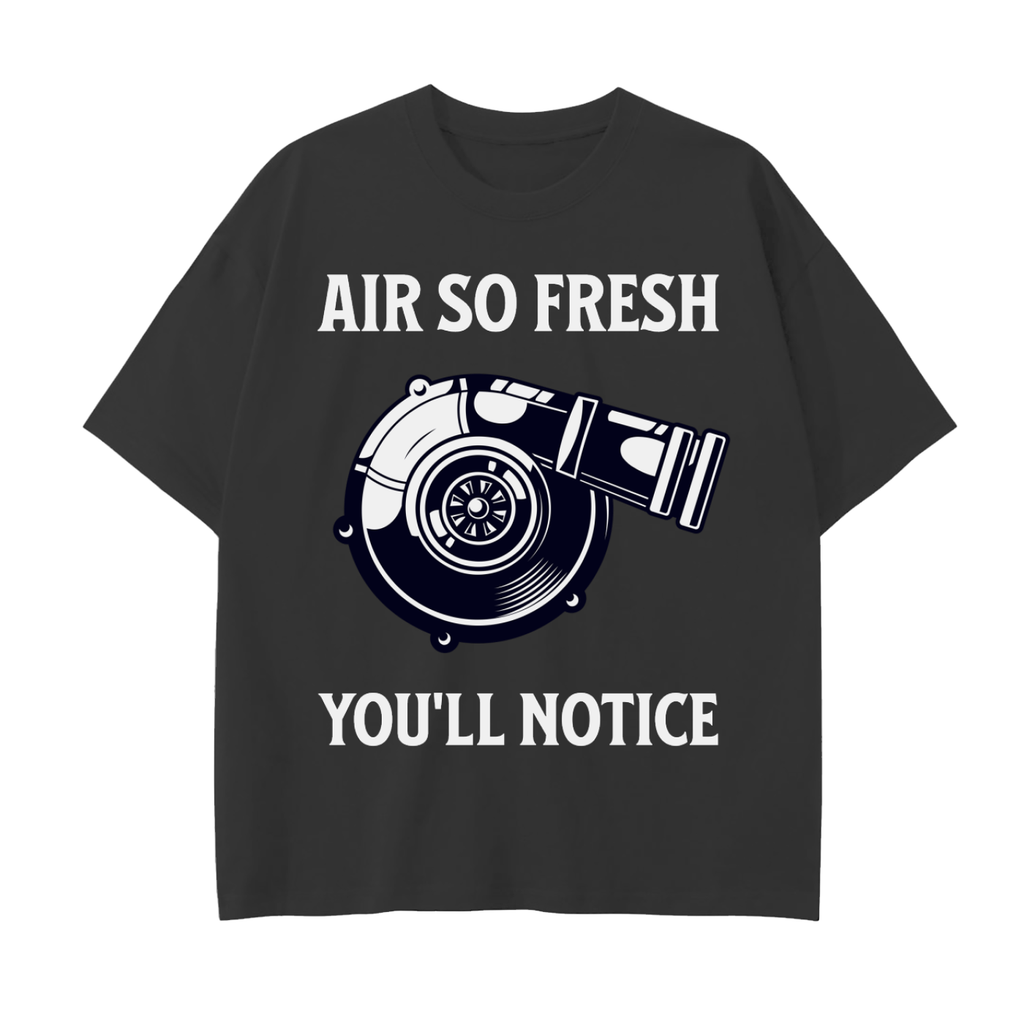Fresh Air  - Drop Shoulder Cotton T-Shirt