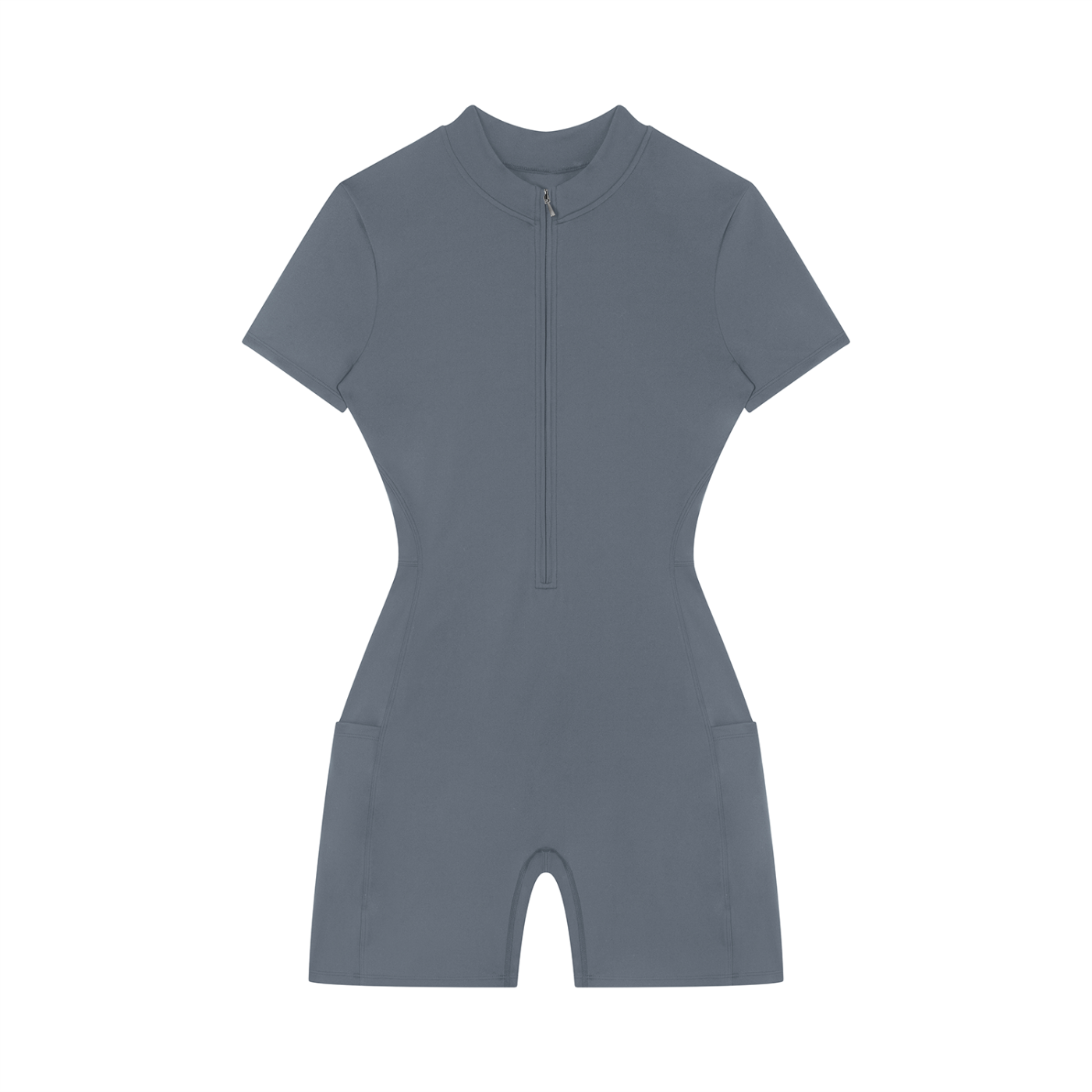 Romper Stomper - Women's Quarter-Zip Short Sleeve Romper