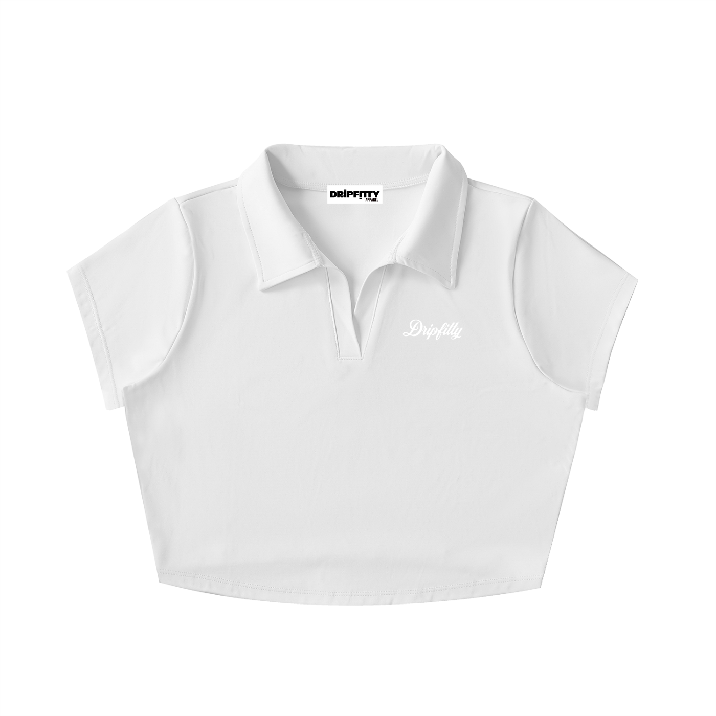 The Lapelly - V-Neck Lapel Crop Top