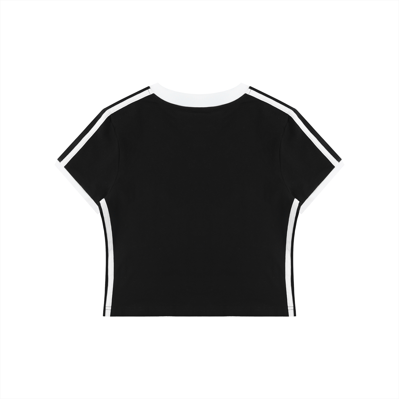 Retro Rewinder - Women's Retro Binding V-Neck Crop T-Shirt