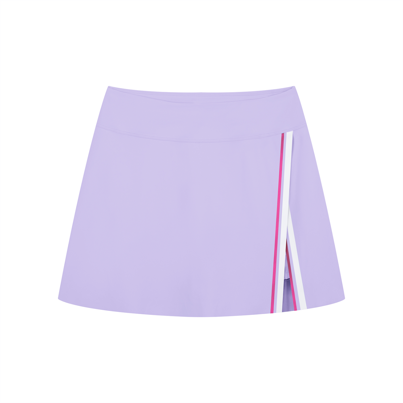 Pixie - Women's A-Line Contrast Panel Slit Skirt