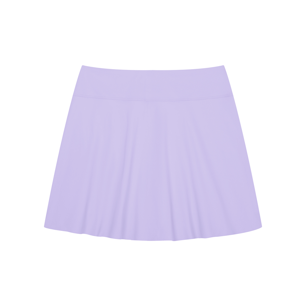 Pixie - Women's A-Line Contrast Panel Slit Skirt