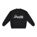 DripFitty Logo - Oversized Drop Shoulder Crewneck Sweatshirt