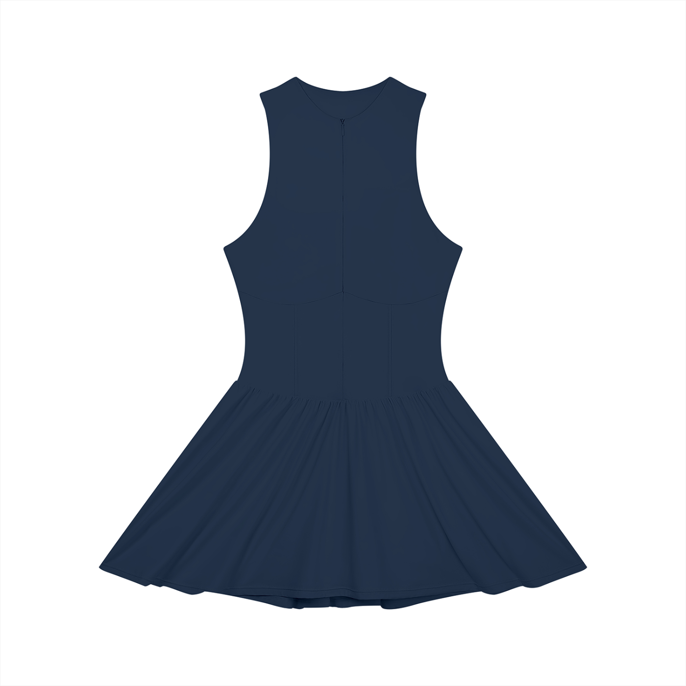 Lovie Dovie - Women’s Ruched Sleeveless Full-Zip Dress
