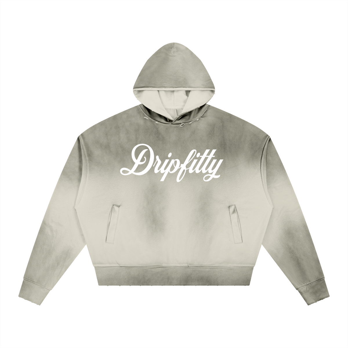 Fade to Black - Unisex Sunfade Distressed Boxy Hoodie