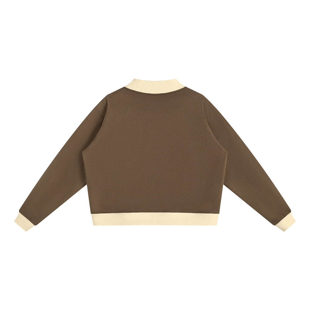 With Da Crew - Women’s Mock Neck Crewneck Sweatshirt