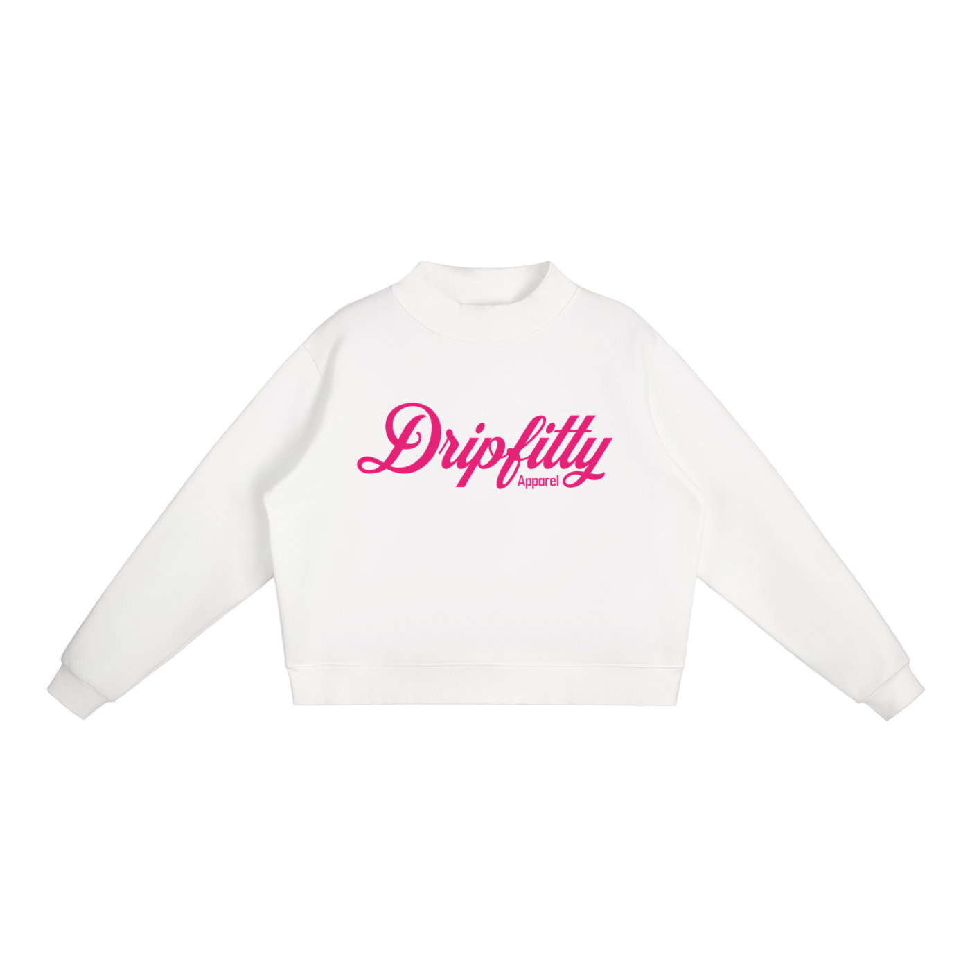 Dripfitty Mockin Around 2 - Essential Fleece Mock-Neck Crew Sweatshirt