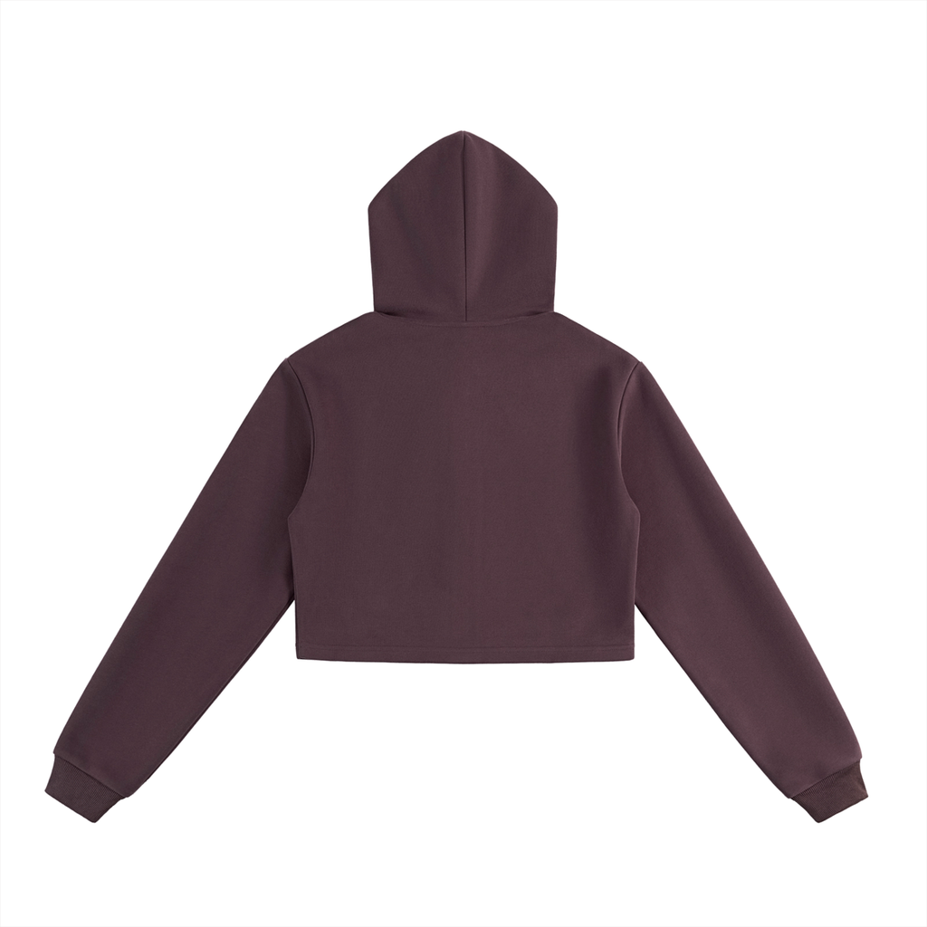 Street Queen Cropper - Essential Cropped Zip-Up Hoodie