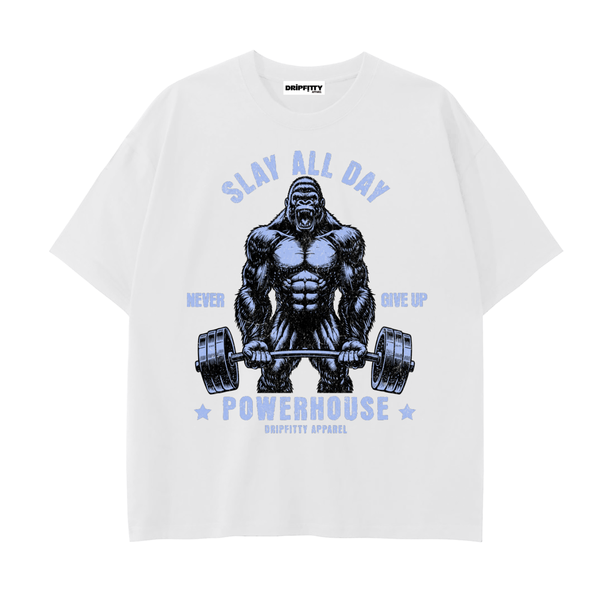 Slay All Day - Drop Shoulder Cotton T-Shirt