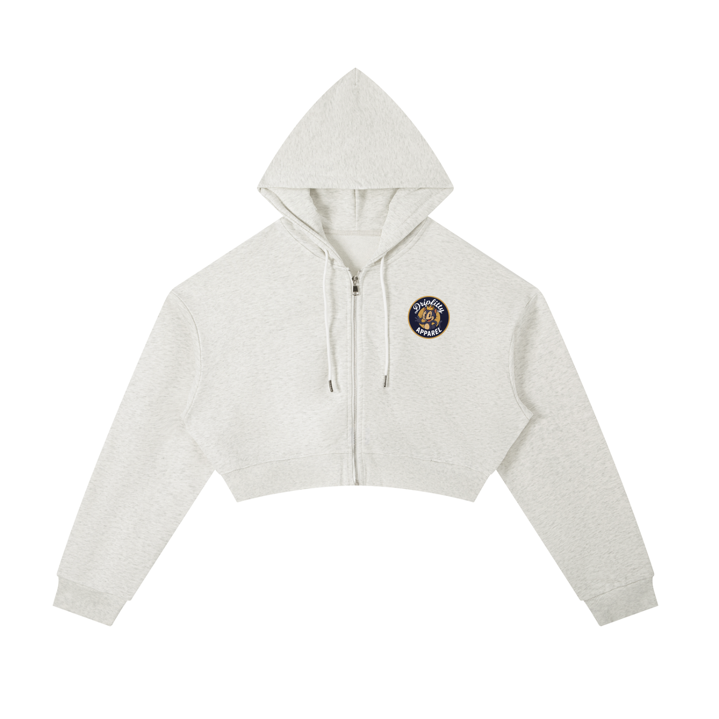Poppin Fresh - Essential Cropped Zip-Up Hoodie