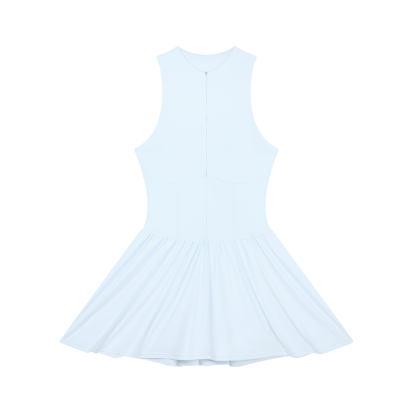 Lovie Dovie - Women’s Ruched Sleeveless Full-Zip Dress