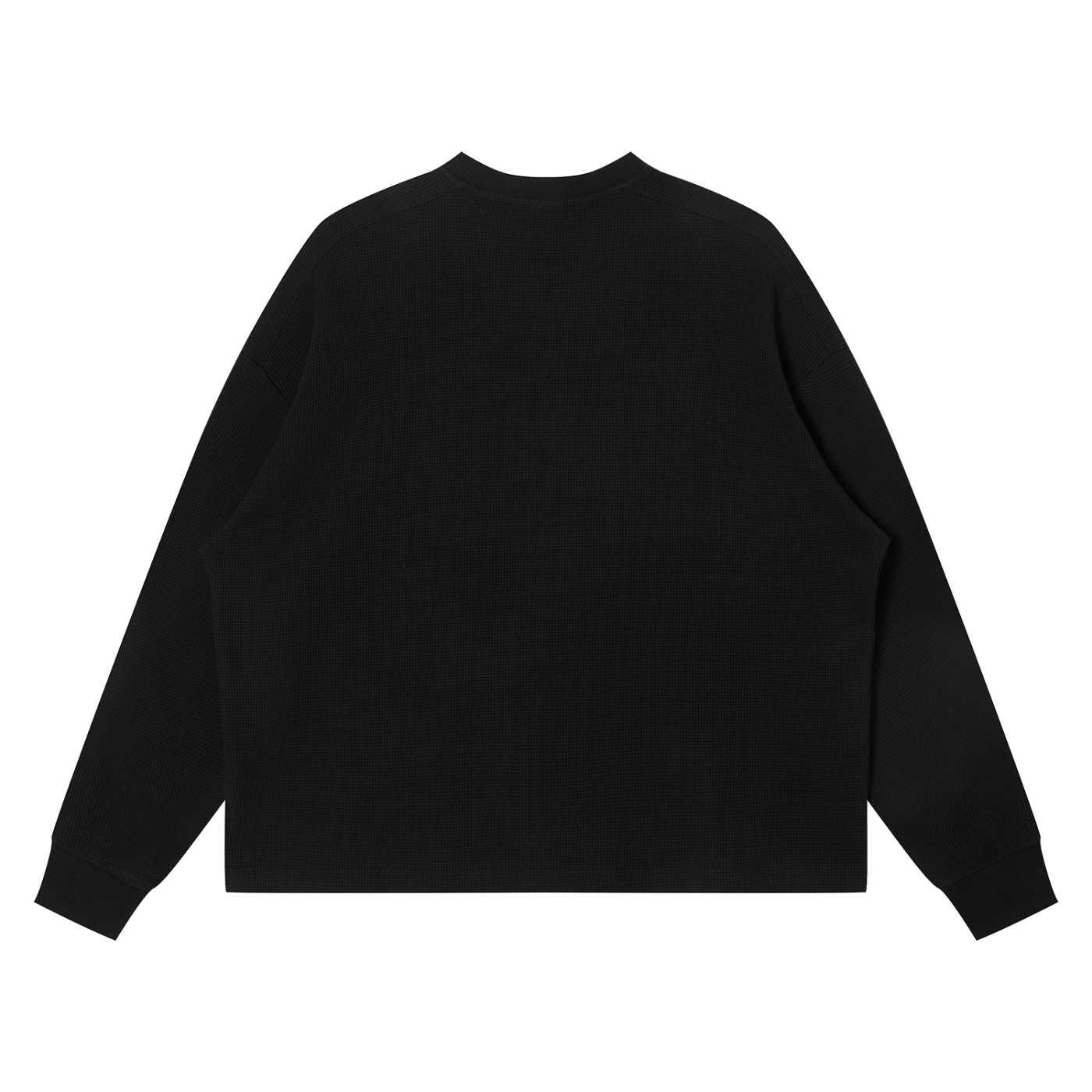 Dripfitty Da Brand -  Waffle Boxy Long Sleeve T-Shirt