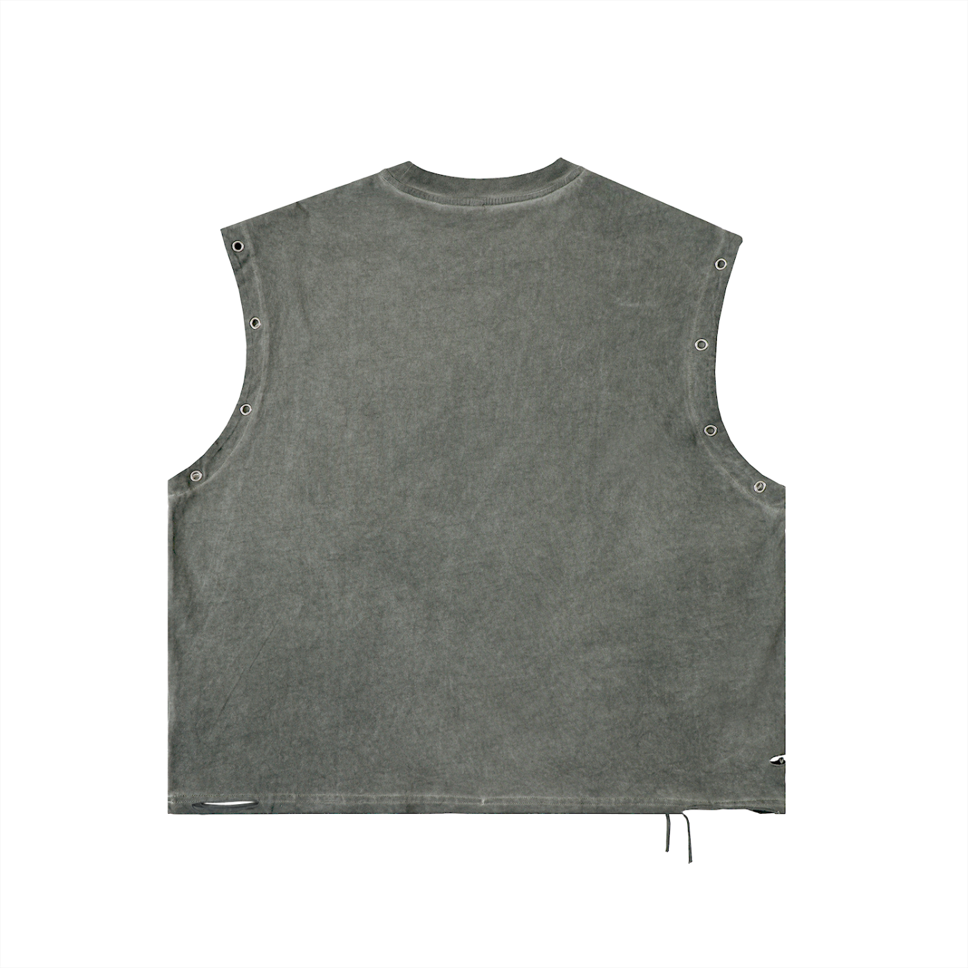 Fukin Ballin 2 - Distressed Grommet Eyelet Tank Top