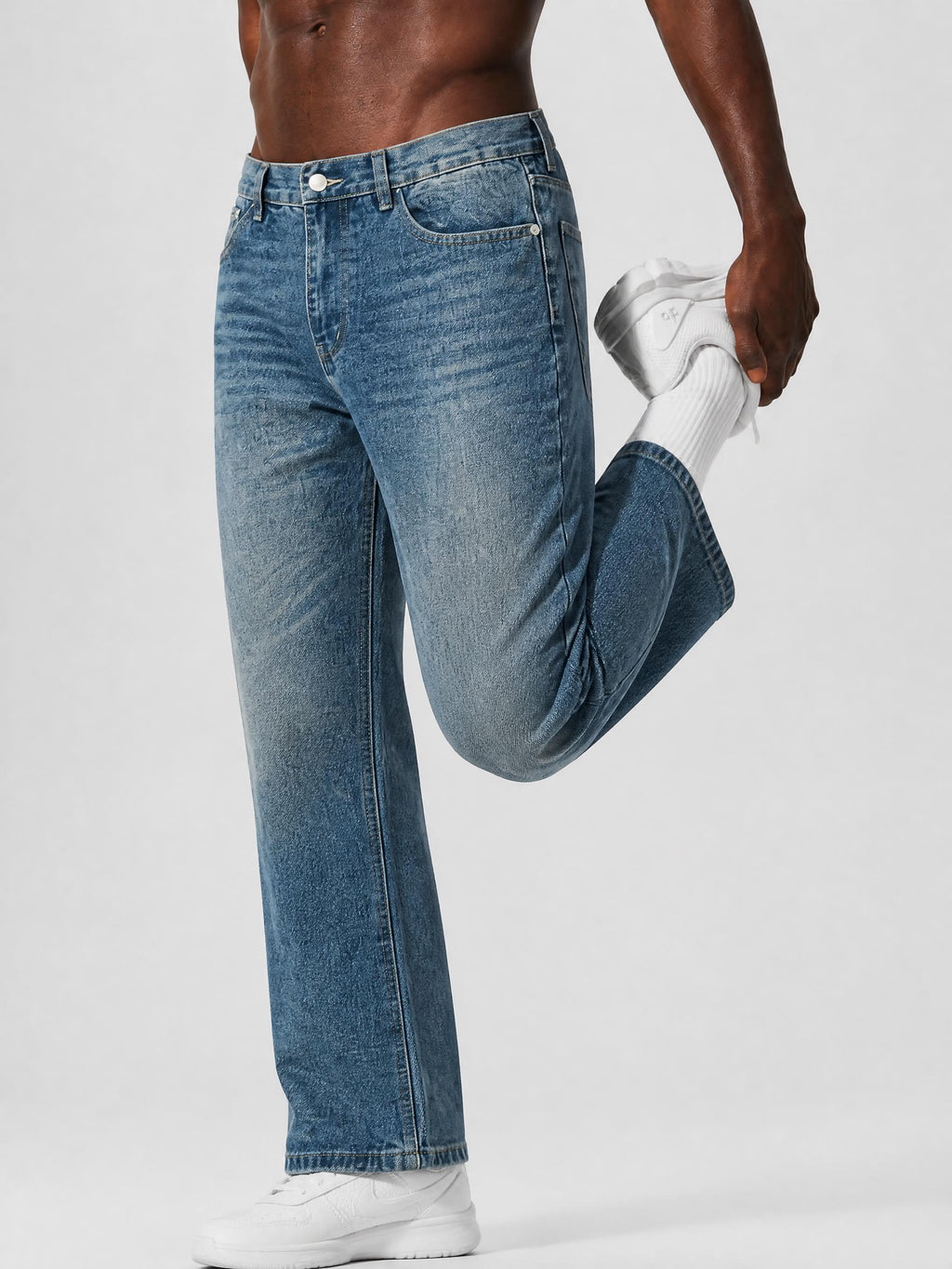 MB0038 - Men's Vintage Wash Denim Jeans