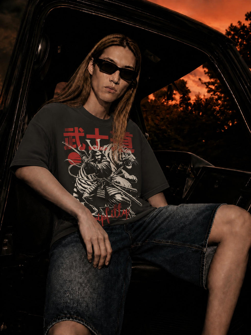 The Ronin - Drop Shoulder Cotton T-Shirt