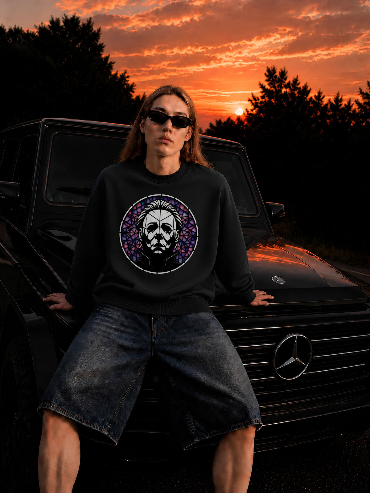 The Melinda Meyers - Oversized Drop Shoulder Crewneck Sweatshirt