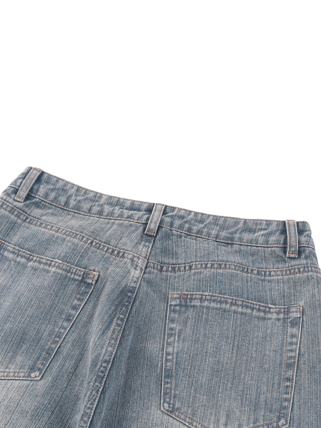 RK0051 - Vintage Wash Distressed Denim Jeans