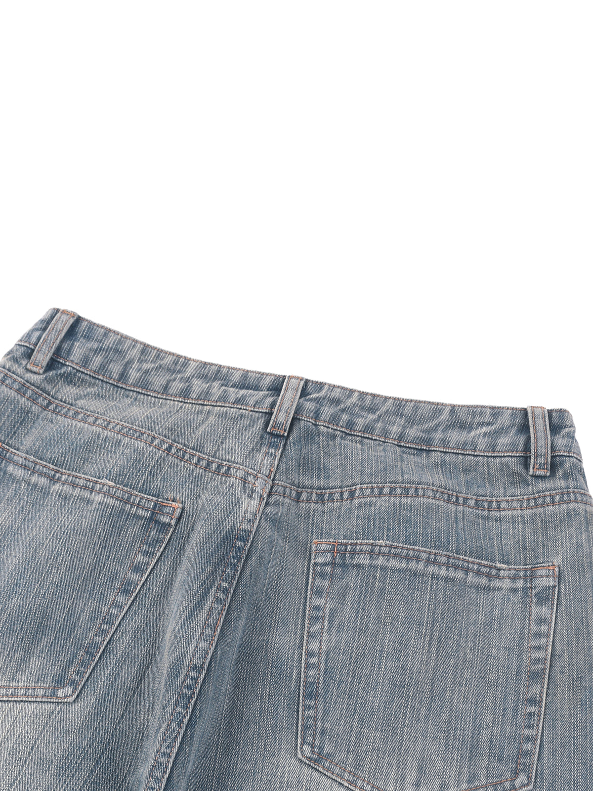 RK0051 - Vintage Wash Distressed Denim Jeans