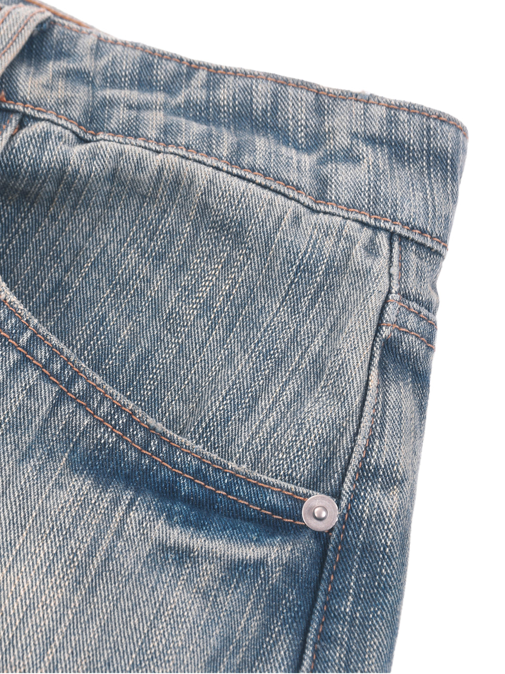 RK0051 - Vintage Wash Distressed Denim Jeans