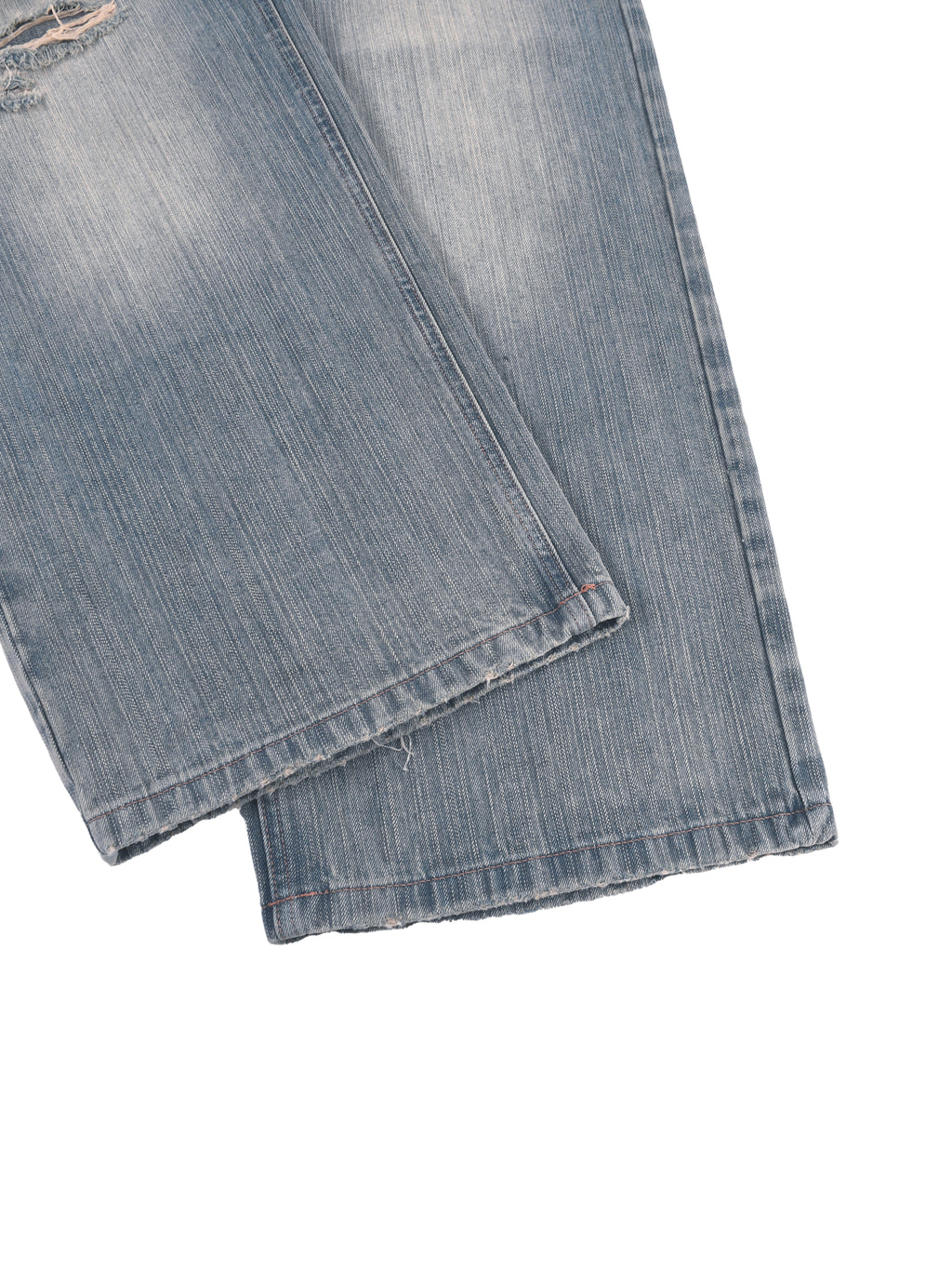 RK0051 - Vintage Wash Distressed Denim Jeans