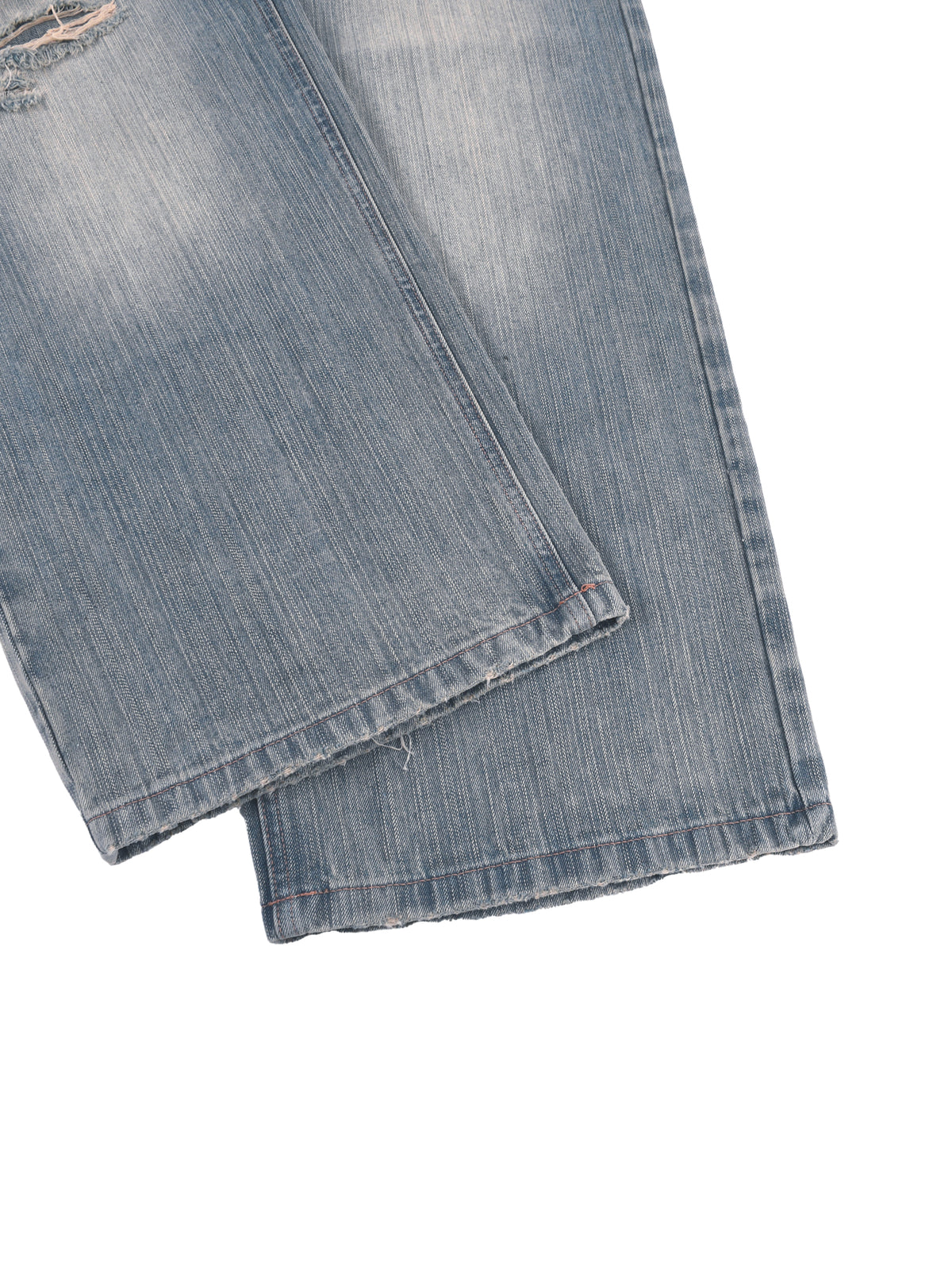 RK0051 - Vintage Wash Distressed Denim Jeans