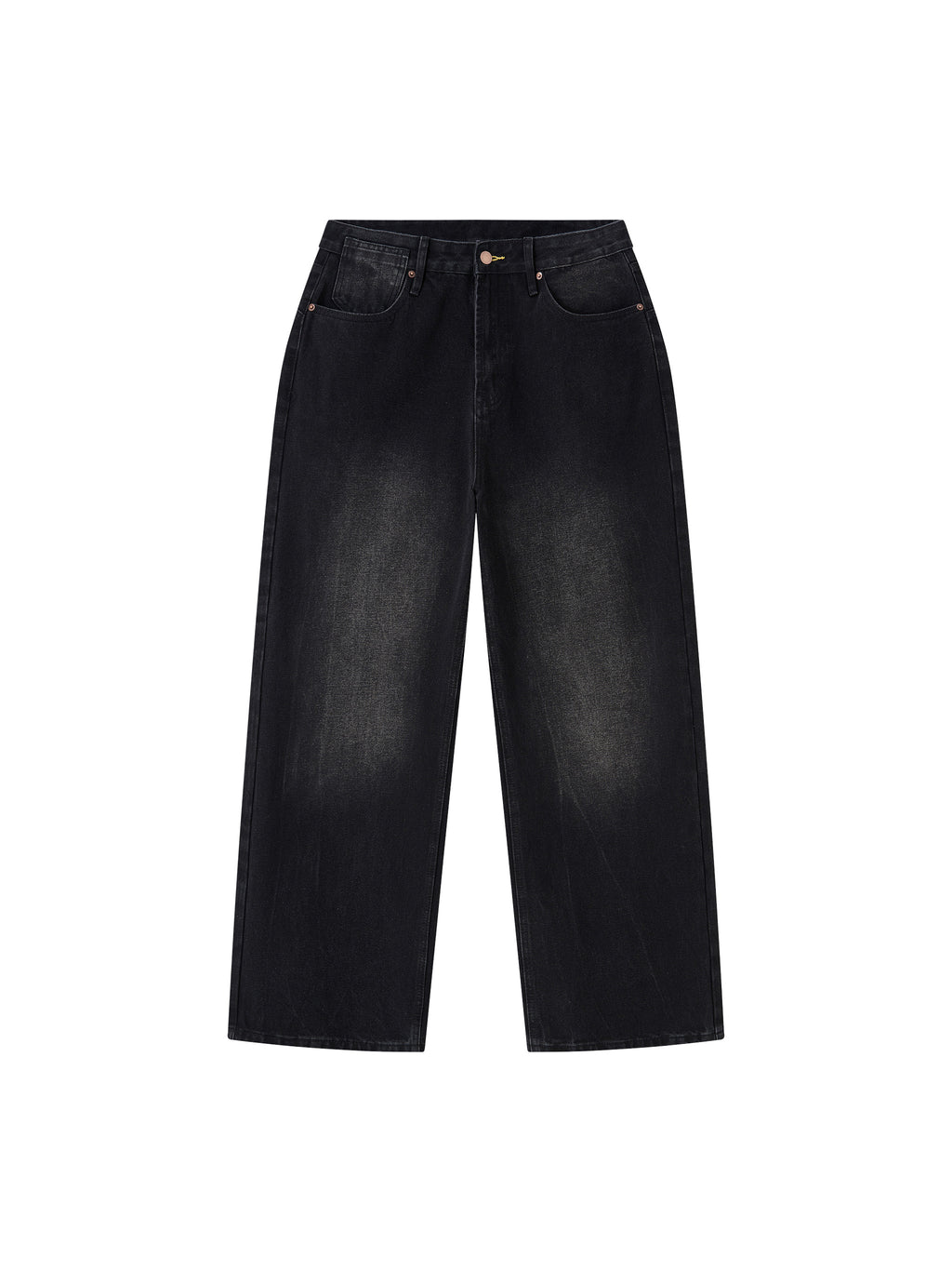 MB0032 - Men's Vintage Wash Wide Leg Jeans