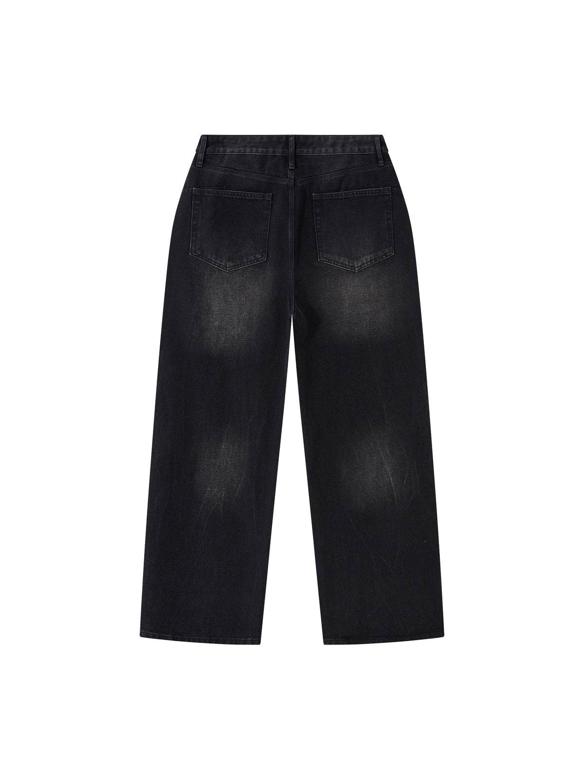 MB0032 - Men's Vintage Wash Wide Leg Jeans