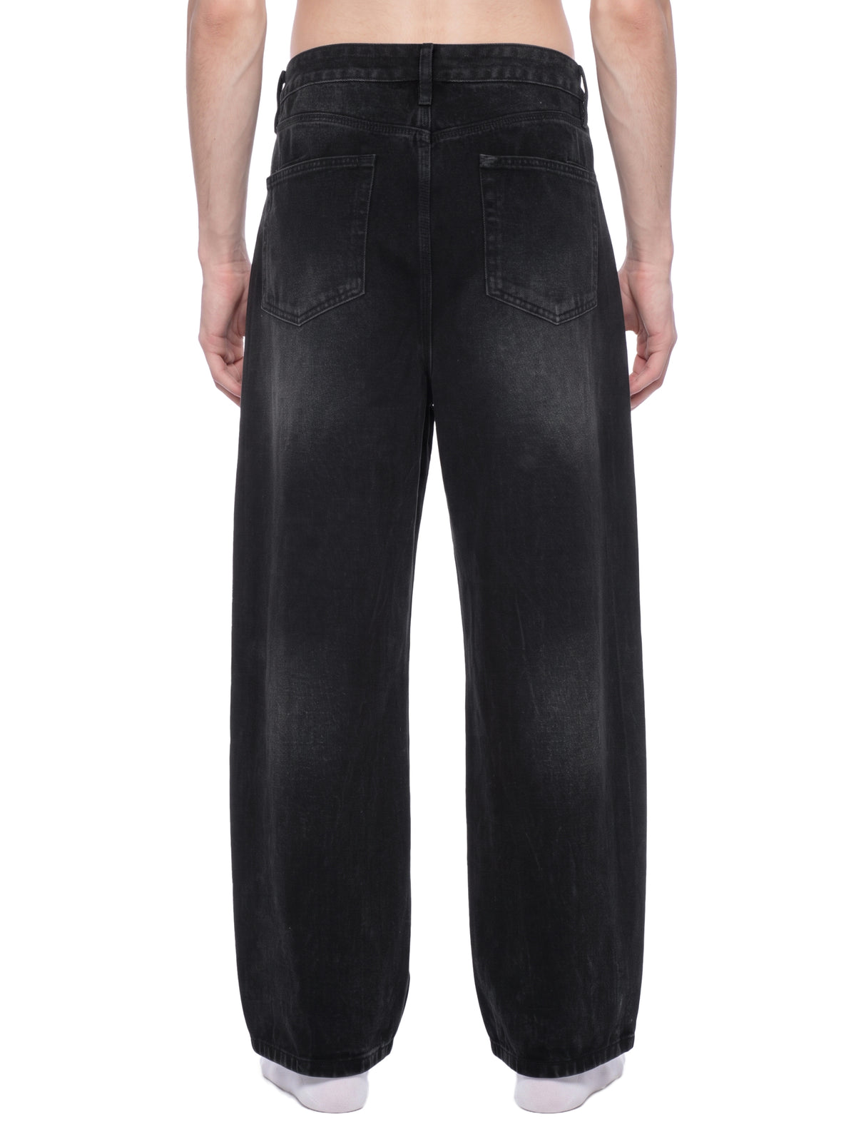 MB0032 - Men's Vintage Wash Wide Leg Jeans