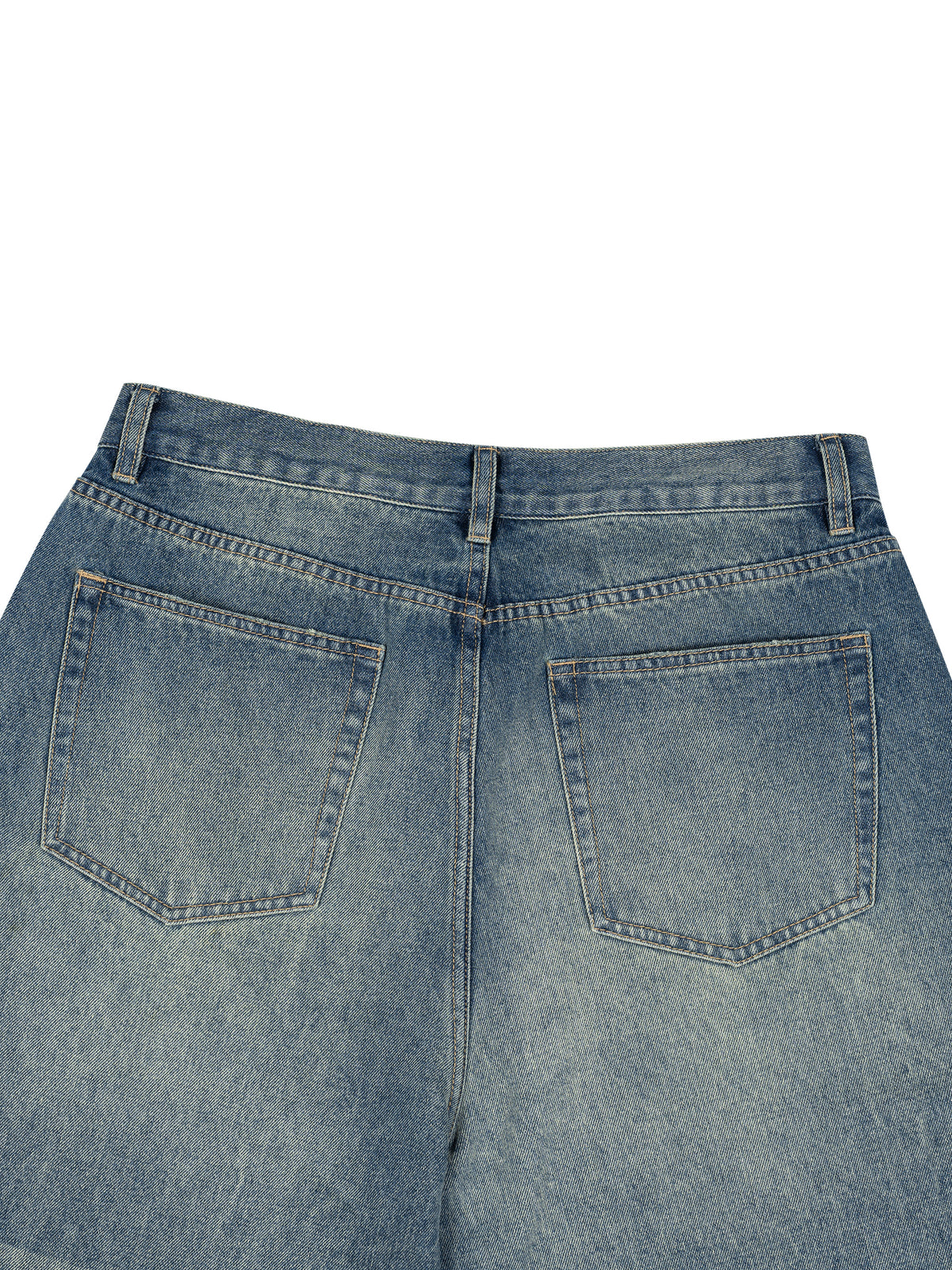 MB0033 - Men’s Vintage Wash Wide Leg Jeans