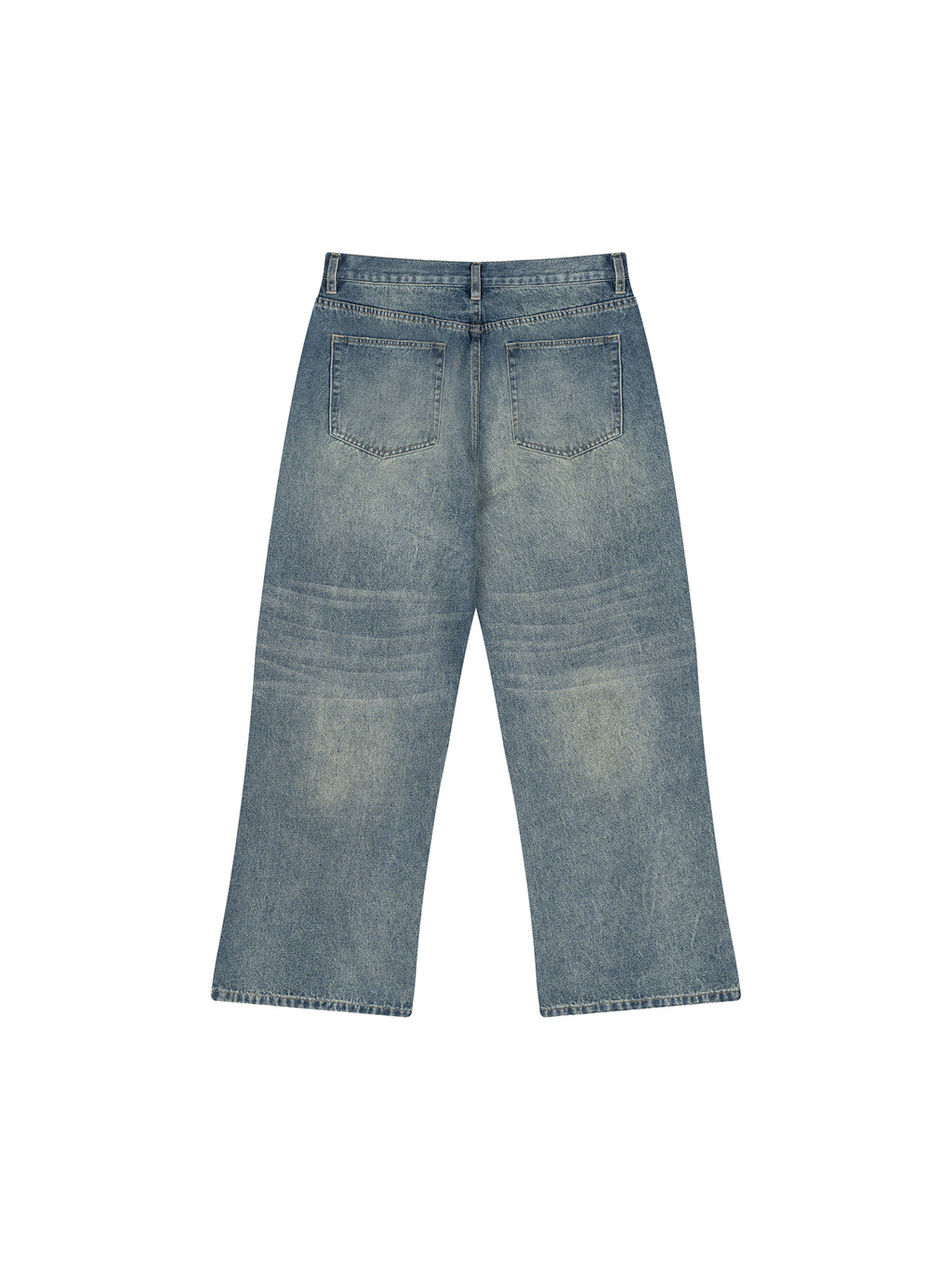 MB0033 - Men’s Vintage Wash Wide Leg Jeans