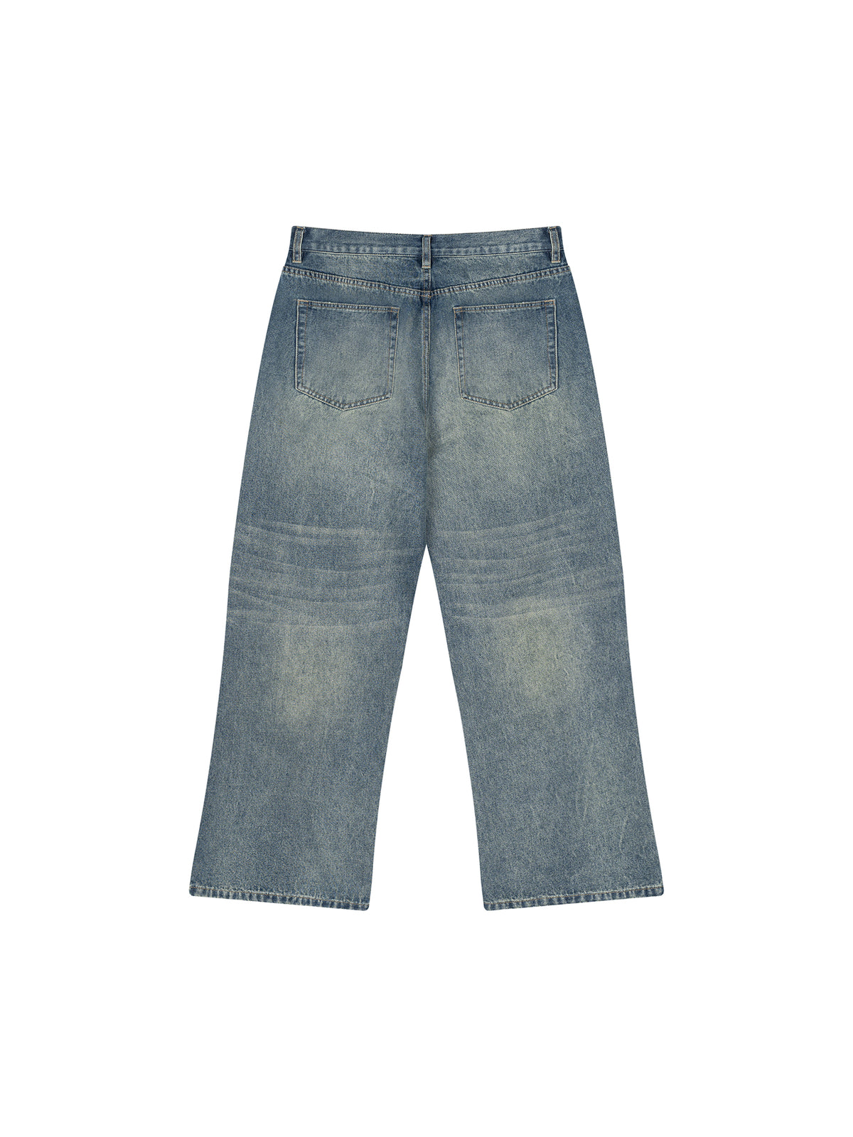 MB0033 - Men’s Vintage Wash Wide Leg Jeans