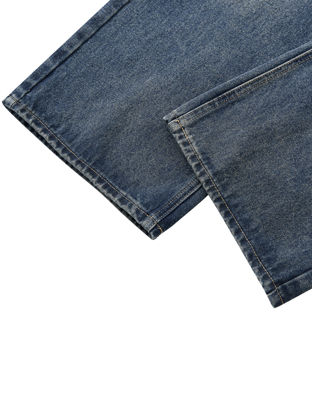 MB0037 - Men’s Vintage Wash Straight Leg Denim Jeans