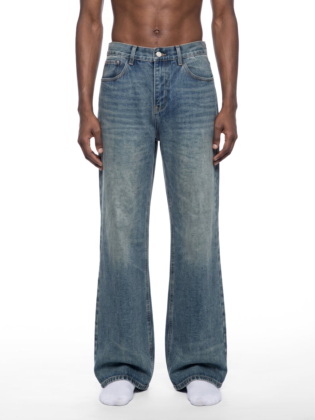 MB0038 - Men's Vintage Wash Denim Jeans