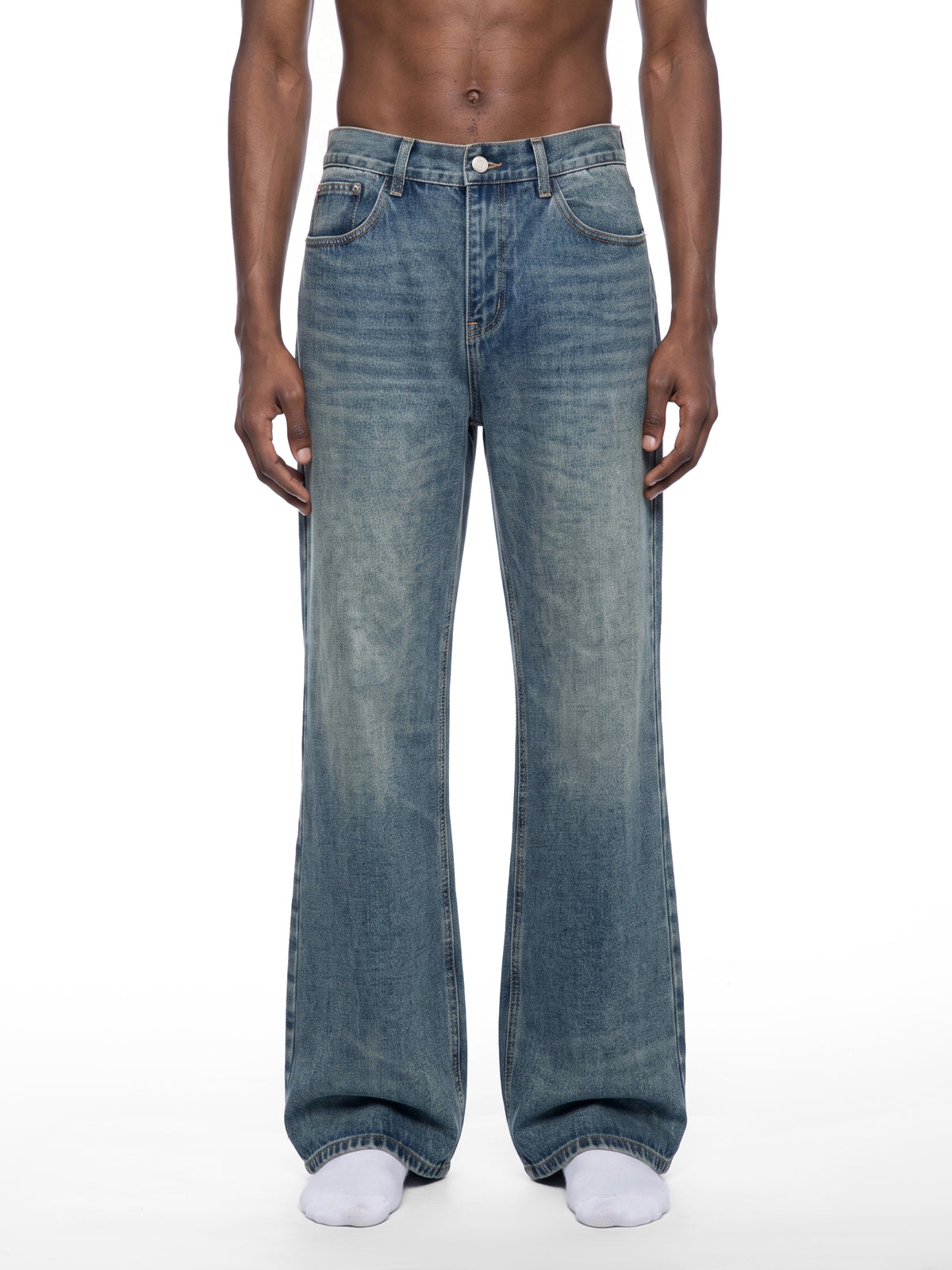 MB0038 - Men's Vintage Wash Denim Jeans