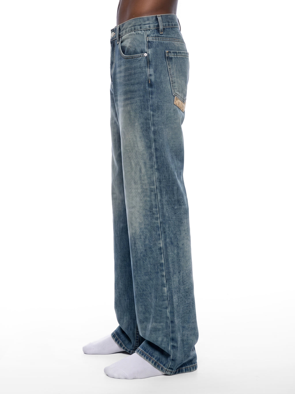 MB0038 - Men's Vintage Wash Denim Jeans